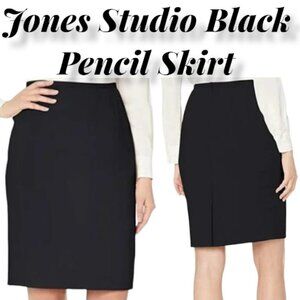 JONES Studio Pencil Skirt Black Body Con Size 6 OR Size 12
